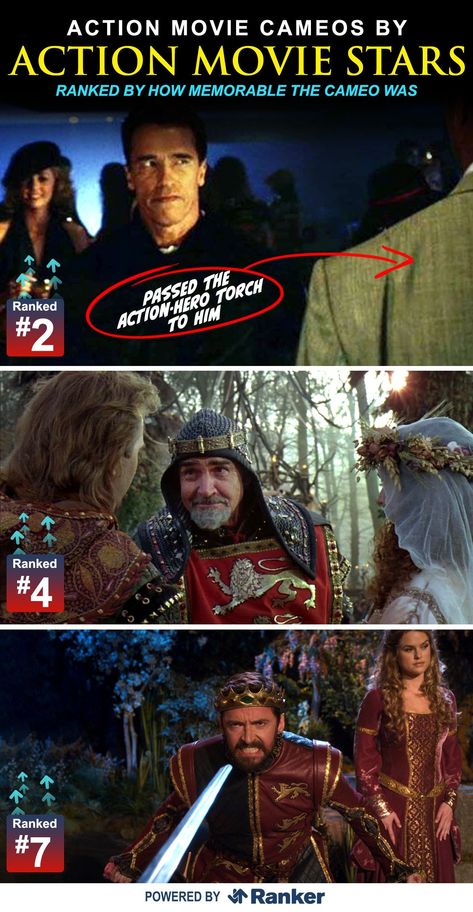 There are cameos and then there are action movie cameos. From the fever-dream cameos in Last Action Hero to Jason Statham making a delivery in Collateral, a la The Transporter, there's something inherently meta, comedic, and inimitable about cameos in action movies. When an established action star makes a surprise (and often uncredited) appearance in an action movie, it's s... #actioncinema #moviecameos #actionstars #cinemalegacy #filmentertainment #comediccameos #iconicappearances #actionmovies Last Action Hero, Robert Patrick, The Transporter, Action Movie Stars, Frank Martin, Action Hero, Fever Dream, Enter The Dragon, King Richard