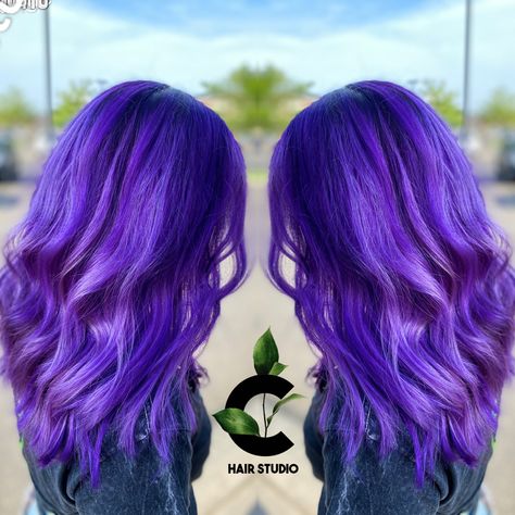 Purple Hair Bluish Purple Hair, Light Purple Hair, Bluish Purple, Cute Hair Colors, Dye Colors, Hair Color Purple, Hair Dye Colors, Pretty Hair, Hair Colour