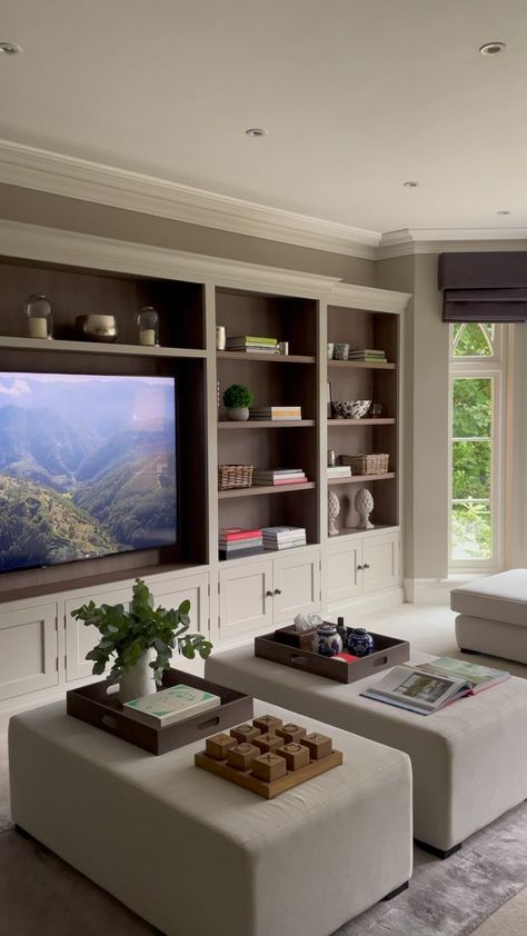 Bespoke Media Unit, Media Cabinetry, Living Room Media Wall, Snug Room Ideas, Half Windsor, Humphrey Munson, Luxurious Living Rooms, Beautiful Kitchen Cabinets, Snug Room