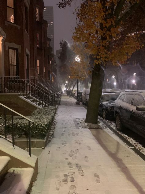 Snow In Boston, Boston Snow Aesthetic, Winter Aesthetic Chicago, Boston New York, Chicago Core Aesthetic, Fall New York Aesthetic, Boston Winter Aesthetic, Chicago Winter Aesthetic, Boston Massachusetts Winter