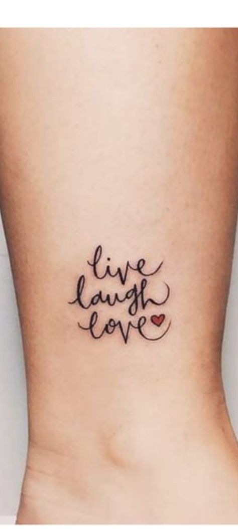 Love Love Laugh Tattoo, Live Love Laugh Tattoo, Live Laugh Love Tattoo, Laugh Tattoo, Live Tattoo, Band Tattoo Designs, Love Rules, 1 Tattoo, Butterfly Drawing