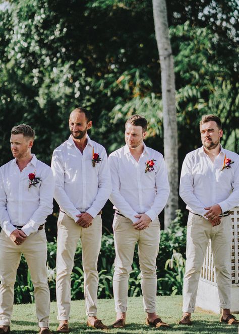 Groomsmen Attire Beach Wedding, Beach Wedding Groom Attire, Casual Groomsmen, Groomsmen Wedding Photos, Beach Wedding Groomsmen, Wedding Party Groomsmen, Beach Wedding Groom, Wedding Groomsmen Attire, Beach Wedding Attire