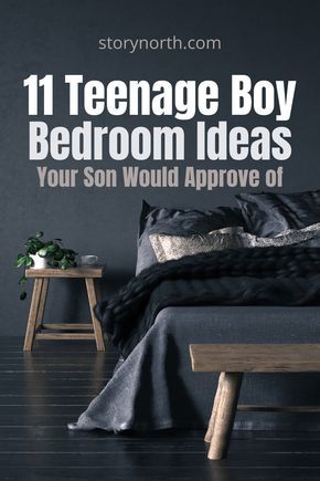 To alleviate the stress of finding the perfect design for a teenage boy, we have gathered 11 bedroom ideas your son would approve of. #teenageboy #bedroom #ideas Diy Mens Bedroom Ideas, Boys Room Wallpaper Teenage, Teens Bedroom Boys, Cool Bedroom Ideas For Boys, Grey Teenage Boys Room, Guy Bedroom Ideas Teenage, Boy Teen Bedroom Ideas, Teenager Boy Bedroom Ideas, Room For Teenage Boys