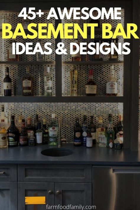 Small Sports Bar Ideas, Dark Green Basement Bar, Dark Green Bar Room, In Home Bar Designs, Modern Bar Ideas For Home, Built In Bar Ideas For Home, Basement Bar Design Ideas, Simple Basement Bar Ideas, Home Bar Aesthetic