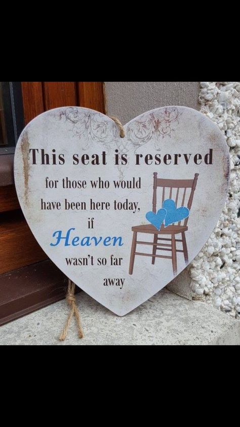 Saved Seats For Passed Loved Ones, Wedding Chair For Someone In Heaven, Save A Seat For Someone In Heaven Diy, Empty Chair Memorial, Save A Chair For Someone In Heaven, Wedding Seat For Someone In Heaven, Cuadros Diy, Loved One In Heaven, Christmas In Heaven