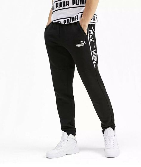 Puma Joggers, Sport Trousers, No 1 Logo, Puma Outfit, Track Pants Mens, Suits Men Business, Fitness Outfits, Men's Activewear, Mens Fashion Business