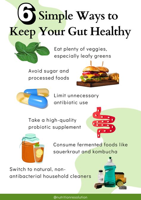 6 Simple Ways to Keep Your Gut Healthy Digestive Reset, Gut Motility, Healthy Gut Diet, The Vagus Nerve, Health Smoothie Recipes, Gut Health Diet, Digestive Problems, Healthy Microbiome, Holistic Diet