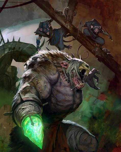 Rat Concept Art, Ogre Art, Warhammer Skaven, Warhammer Fantasy Roleplay, Beast Creature, Warhammer Age Of Sigmar, 40k Artwork, Warhammer Art, Warhammer 40k Artwork