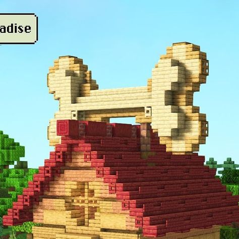 Louisdepoui | Minecraft content creator on Instagram: "I made a dog house for the new 1.21 Minecraft update! 💚 downloads via my patreon page!  Thanks to the one and only legend @rale_design for helping with the interior! He deserves all the follows in the world for his deeds. You know what to do 🫡  🍞Built on the play.bakery.builders 🍞  Shaders & textures 🌱 =========================================  - Complementaryshaders - Better leaves  Downloads 🔁 =========================================  - Builds available on patreon (link in my story highlights) - Litematica (can convert to bedrock on chunker)  Tags 🏷️  =========================================  #minecraft #minecraftbuilds #minecraftbuild" Dog House Minecraft, Minecraft Update, Big Dog House, Minecraft Cottagecore, Play Bakery, Minecraft Dogs, Mc Builds, Minecraft Crafts, Minecraft Buildings