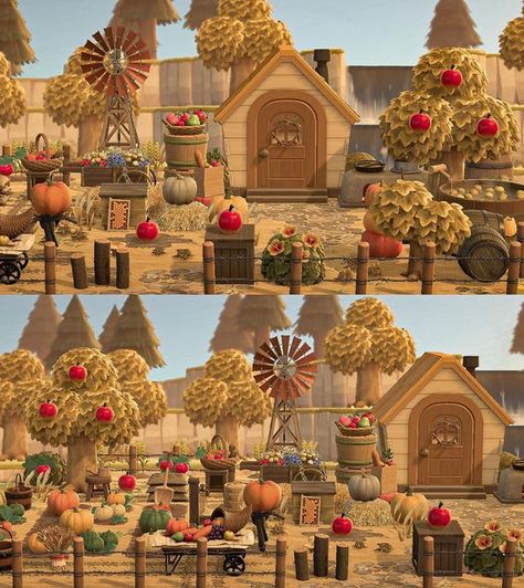 Acnh Harvest Festival, Acnh Fall Builds, Animal Crossing Thanksgiving, Acnh Fall Codes, Acnh Grandmacore, Fall Acnh, Acnh Autumn, Acnh Halloween, Farm Town