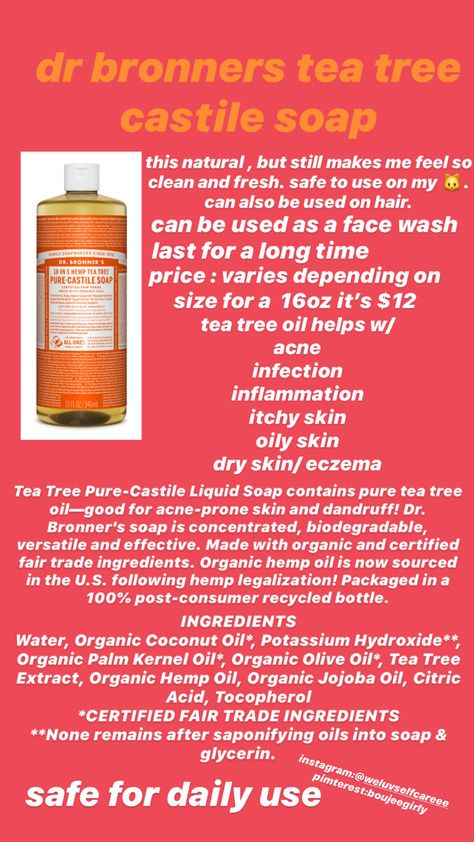 Dr Bronners Shower Routine, Dr Bronners Recipes Body Wash, How To Use Dr Bronners Soap, Dr Bronner's Soap, Dr Bronner Castile Soap, Skin Care Hyperpigmentation, Top Skin Care Products, All Natural Skin Care, Body Hygiene