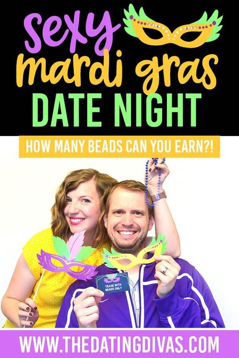 An easy and sexy Mardi Gras date night is just my style! #MardiGrasDate #MardiGrasIdeas Peep Ideas, Mardi Gras Date, Candy Sayings, Date Night Ideas For Married Couples, Candy Quotes, Romance Tips, Bedroom Game, Young Women Activities, Couple Stuff