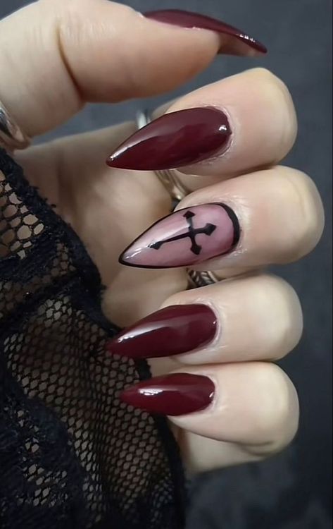 Vampire Nails, Punk Nails, Gothic Nails, October Nails, Goth Nails, Grunge Nails, Pretty Gel Nails, Dream Nails, Funky Nails