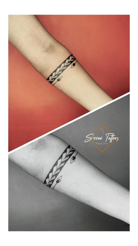 Handband Tattoo Women, Hand Band Tattoo Design For Women, Band Tattoo For Women Leg, Belt Tattoo Women, Womens Band Tattoo, Small Band Tattoo, Meaningful Armband Tattoos For Men, Arm Band Tattoos For Men With Meaning, Arm Band Tattoo Meaning