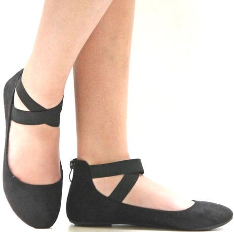 New-Women-Black-Mary-Jane-TAUPE-Mary-Ankle-Strap-Ballet-Flats-sz-5-to-10-2791 Comfortable Black Ballet Flats, Jackie Sullivan, Black Ballet Shoes, Homecoming Shoes, Character Clothing, Mary Jane Ballet Flats, Ballerina Shoes Flats, Ankle Strap Flats, Fancy Shoes