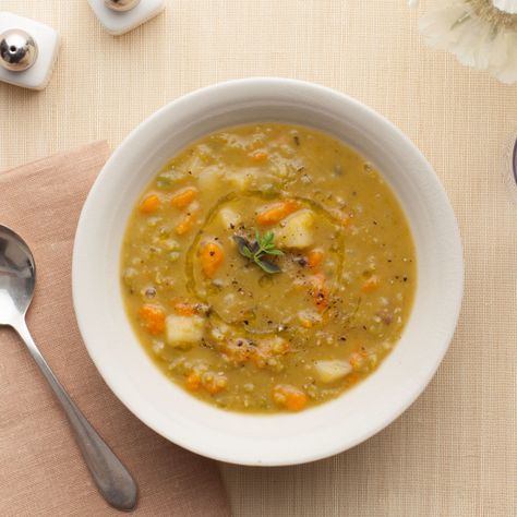 Lentil Soups, Thanksgiving Soups, Ina Garden, Pea Soup Recipe, Crispy Baked Chicken Wings, Carrots And Celery, Split Pea Soup Recipe, Crispy Baked Chicken, Ina Garten Recipes