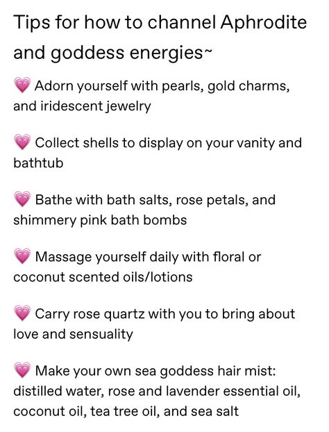 Goddess Self Care, Deity Work Aphrodite, Aphrodite Offering Jar, How To Work With Aphrodite, Aphrodite Affirmations, How To Worship Aphrodite, Aphrodite Body Type, Aphrodite Shrine, Aphrodite Prayer