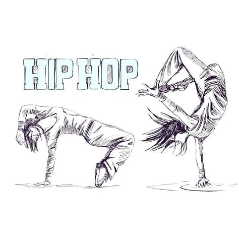 Hiphop Dance Drawing, Dance Drawings Hip Hop, Hip Hop Sketch, Hip Hop Dance Drawing, Hip Hop Desenho, Hip Hop Dance Art, Hip Hop Drawing, Hip Hop Dance Poses, Dancing Sketch