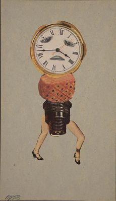 George Grosz - Uhr Gesicht Frau (1953) Max Oppenheimer, Dada Art Movement, Hannah Hoch, John Heartfield, Dada Artists, Hans Richter, Dada Collage, Dada Movement, Tristan Tzara