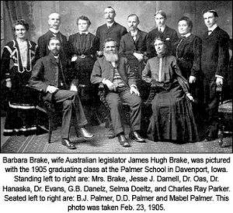 In 1897 he decided to open the Palmer Institute of Chiropractic Infirmary in Davenport, Iowa; now known as Palmer College of Chiropractic. His students became pioneer educators, authors and lecturers. His only son B.J. Palmer, graduated as a Doctor of Chiropractic in 1902. The first professional organization formed and the Founder, D.D. Palmer, traveled to the West Coast, opening a series of chiropractic schools. Chiropractic Posters, Palmer College Of Chiropractic, Professional Organization, Doctor Of Chiropractic, Davenport Iowa, Chiropractic Care, A Doctor, Chiropractic, West Coast