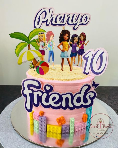 Lego Friends Cake, Anna Clara, Emily B, Lego Cake, Lego Birthday, 10th Birthday Parties, Unique Cakes, Lego Friends, 10th Birthday