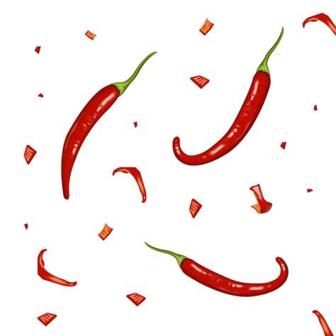 Chili Illustration, Chili Pepper Clipart, New Mexico Chili, Thai Chili Pepper, Chili Rice, Cooking Logo, Origami Christmas Tree, Thai Fabric, Cocktail Illustration