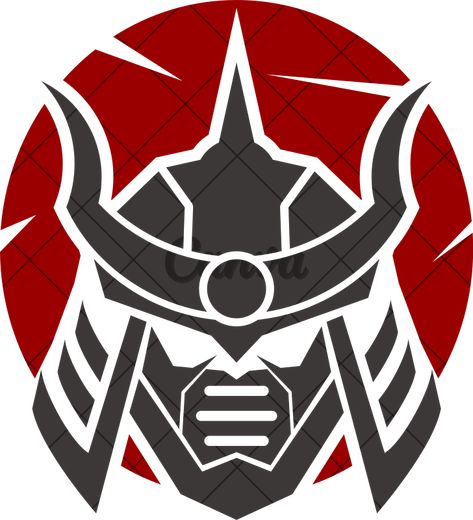 Mask Ronin Samurai helmet logo. Vector illustration of a samurai with demon face. Modern Style icon design template. - Icons by Canva Ronin Symbols, Samurai Helmet Design, Samurai Mask Illustration, Cyberpunk Samurai Logo, Samurai Demon Mask, Samurai Gaming Logo, Ronin Samurai, Samurai Helmet, Helmet Logo