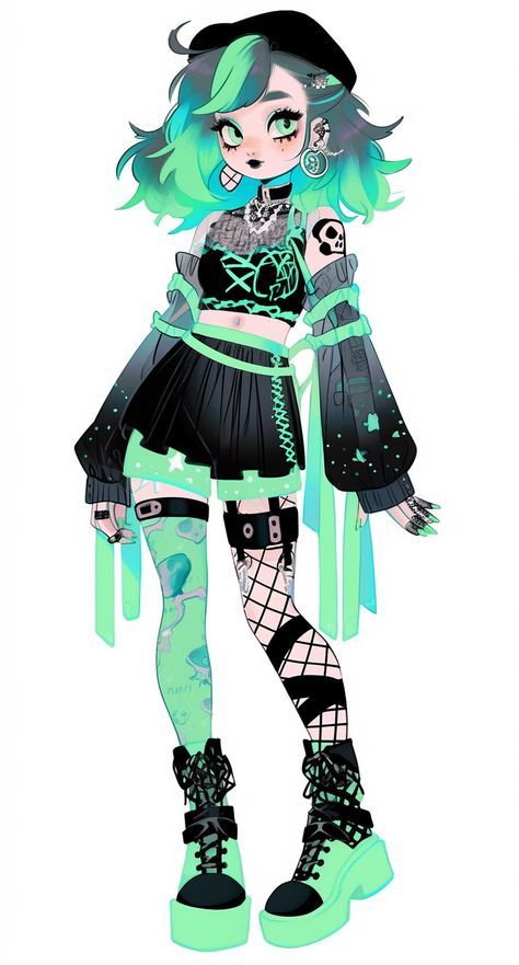 Vtuber Concept Art, Vtuber Fashion, Cute Witch Character Design, Character Inspo Art, Vtube Inspiration, Unique Oc Designs, Vtuber Character Design, Vtuber Design Ideas, Vtuber Outfit Ideas