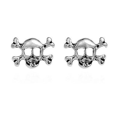 AeraVida Petite Punk Skull/Pirate .925 Silver Stud Earrings ($14) ❤ liked on Polyvore featuring jewelry, earrings, multiple colors, long silver earrings, tri color earrings, sterling silver jewelry, sterling silver earrings and silver earrings Skull Pirate, Colorful Stud Earrings, Earrings Multiple, Punk Skull, Long Silver Earrings, Punk Earrings, Skull Crossbones, Womens Earrings Studs, Skull Earrings