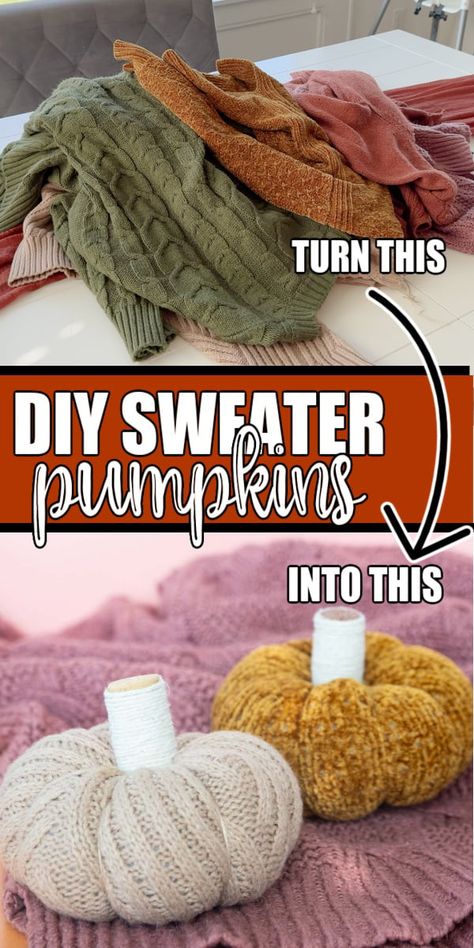 The cutest sweater pumpkin craft that's perfect for a fall craft night! Quick Fall Crafts For Adults, Fall Craft Adult, Womens Craft Night Ideas, Yarn Crafts For Adults, Fall Craft Night, Kid Holiday Games, Disney Party Games, Crafts Adults, Boutique Crafts