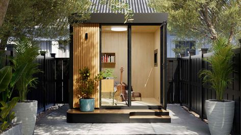 Minimal Backyard, Prefab Adu, Prefab Office, Livable Sheds, Backyard Office Shed, Office Shed, Tiny Office, Pod House, Office Pods