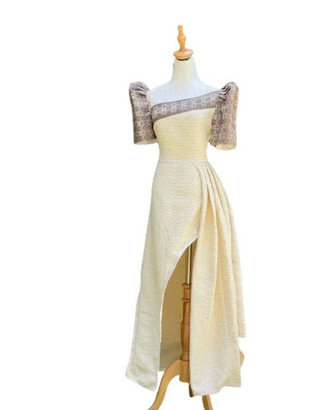 Filipiniana Dress Modern Philippines, Modern Filipiniana Gown, Filipiniana Wedding Dress, Modern Filipiniana Dress, Filipiniana Wedding, Filipino Fashion, Modern Filipiniana, Wedding Shawls, Filipiniana Dress