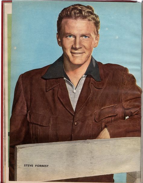 Steve Forrest, 1950s Magazine, Magazine Pictures, 8x10 Print, Vintage 1950s, Film