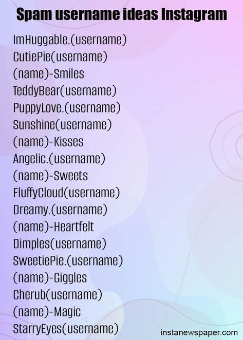 Instagram Story Highlight Icons Spam Account Name Ideas, Spam Username, Account Names Ideas, Spam Username Ideas, Instagram Nicknames, Instagram Story Highlight Covers, Username Ideas, Ideas For Instagram, Catchy Names