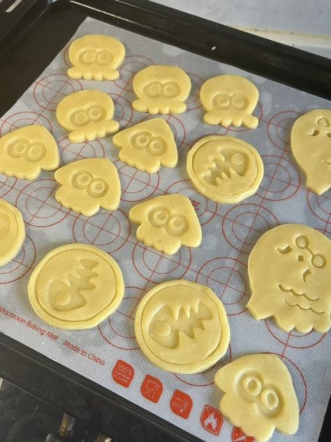 Splatoon Cookies, Splatoon Food, Splatoon Birthday, Splatoon Cosplay, Squid Sisters, Small Fry, Eat Cookies, Food Board, Food Pin