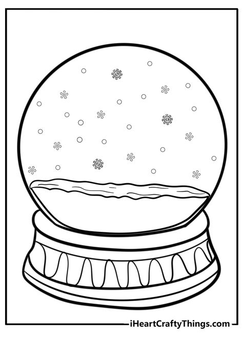 20 Snow Globes Coloring Pages Snow Globe Printable Template, Snowglobe Coloring Page, Snowglobe Template Free Printable, Snow Globe Coloring Page, Snowglobe Printable, Snowglobe Drawing, Christmas Present Coloring Pages, Globe Drawing, Christmas Tree Printable