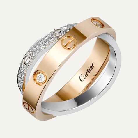 Cartier White Gold, Cartier Gold, Rose Gold White, Classy Jewelry, Ring Diamond, Cartier Love Bracelet, Love Ring, Green Bag, Brilliant Cut Diamond