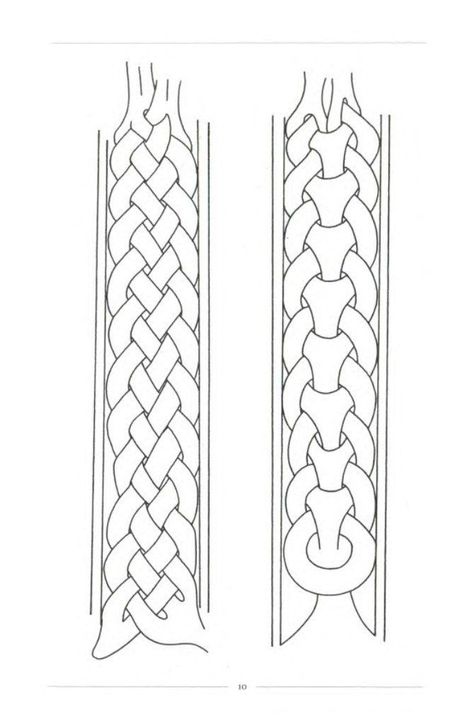 Viking Knotwork, Celtic Knotwork Design, Scandinavian Tattoo, Celtic Braid, Wood Carving Art Sculpture, Celtic Artwork, Tracing Art, Belt Pattern, Hand Carved Walking Sticks