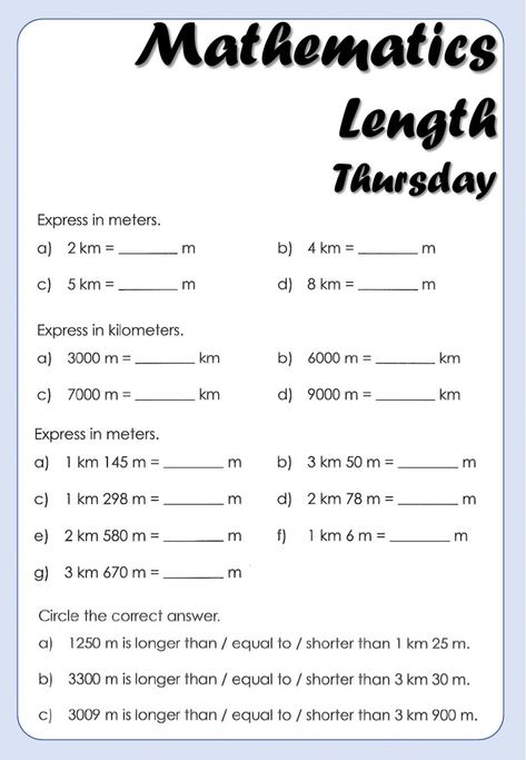 Length online worksheet for Grade 4. You can do the exercises online or download the worksheet as pdf. Worksheet For Grade 6 Maths, Grade 4 Mathematics Worksheets, Grade 4 Addition Worksheets, 4 Class Maths Worksheet, Math Work Sheet For Grade 3, Gr 4 Math Worksheets, Worksheet For Grade 5 Maths, Math Worksheet For Grade 5, Class 5th Math Worksheet