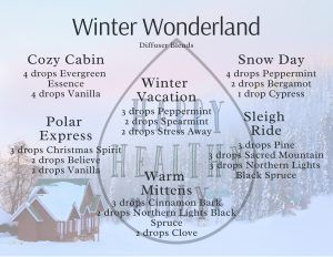 Winter Wonderland Diffuser Blends - Happy Healthy Oily Spring Diffuser Blends, Christmas Diffuser Blends, Summer Diffuser Blends, Essential Oil Accessories, Essential Oil Diffuser Blends Recipes, Young Living Essential Oils Recipes, Essential Oil Diffuser Recipes, Oil Diffuser Recipes, Essential Oil Blends Recipes