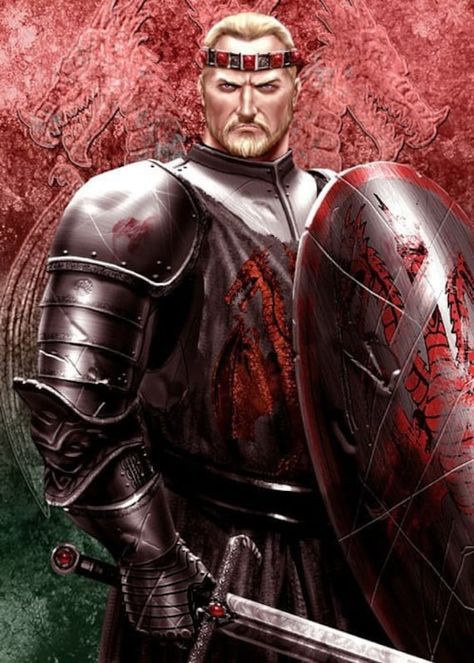 Maegor I Targaryen, also known as Maegor the Cruel, was the third Targaryen king to sit the Iron Throne. He was the son of King Aegon I Targaryen and his elder sister-wife, Queen Visenya Targaryen. He had an older half-brother, Aenys I Targaryen. Maegor Targaryen, the third king of the Targaryen dynasty, claims his father's dragon, Balerion the Black Dread, as his own. Maegor The Cruel, House Targaryen, A Man, Fan Art, Fan, Art