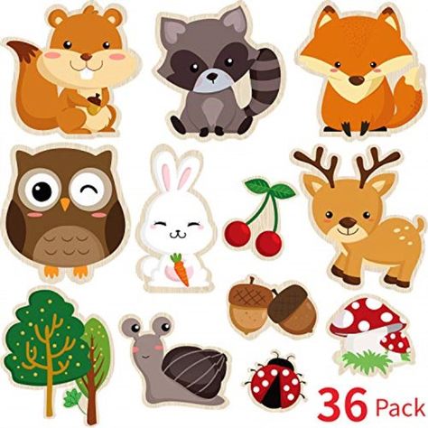 Woodland Creatures Party, Woodland Animals Party, Animal Party Decorations, Woodland Theme Baby, Woodland Creatures Baby Shower, Woodland Animals Theme, Woodland Baby Shower Decorations, Animal Cutouts, Birthday Party Set