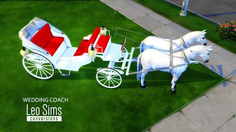 Sims 4 CC's - The Best: Wedding Coach by Leo Sims Leo Sims, Sims 4 Wedding Dress, Sims 4 Controls, Sims Challenge, Sims Medieval, Sims 4 Clutter, Play Sims, Casas The Sims 4, The Sims 4 Download