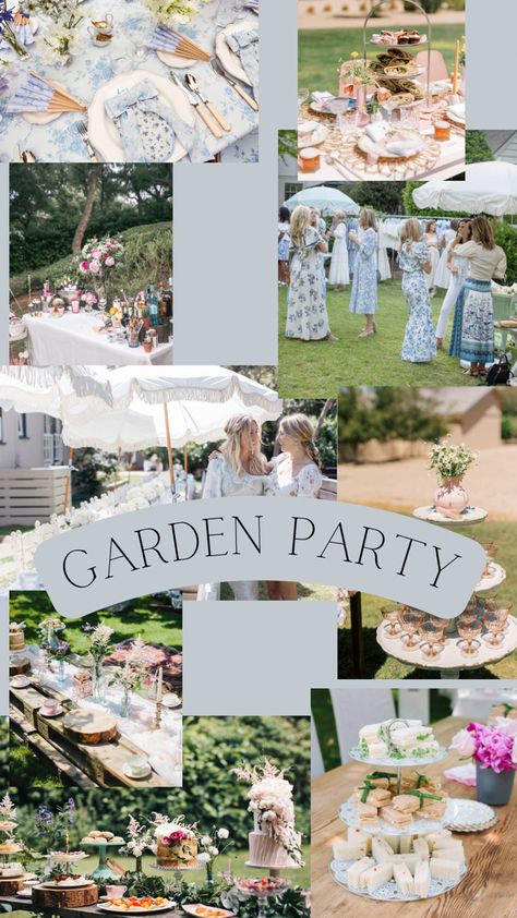 Asbury Park Bachelorette Party, Bridal Shower At Park Party Ideas, Outside Garden Party Ideas, Bridal Party Garden Theme, Hens Garden Party, Yea Party Bachelorette, Garden Bachelorette Party Ideas, Tea Themed Bachelorette Party, Garden Party Bachelorette Ideas