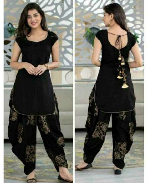 Patiala Dress Designs, Suit Front Neck Designs Indian, Patiyala Pant, Panjabi Design, Punjabi Dress Design, Simple Frock, Panjabi Suit, Catholic Tattoos, Suits For Women Indian