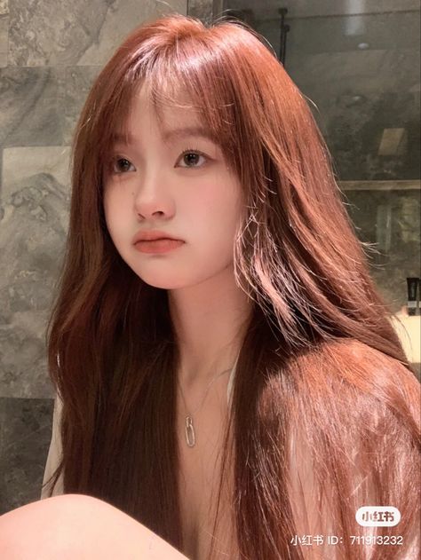 Orange Hair Korean, Dyed Hair Korean, Korean Dyed Hair, Hair Color For Neutral Skin Tone, Hair Color Korean, Asian Hair Color, Ulzzang Cute, Ulzzang Hair, California Hair