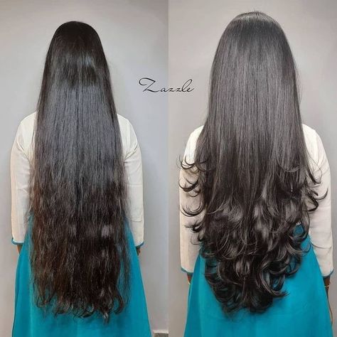 Haircut Design For Long Hair, Balayage For Long Dark Brown Hair, Very Long Hair With Layers, Hair Cut For Long Hair With Layers V Cut, Long Haircuts For Wavy Hair, U Cut Hairstyle Long Hair, Feather Cut For Long Hair, Extra Long Hair With Layers, Extra Long Haircut