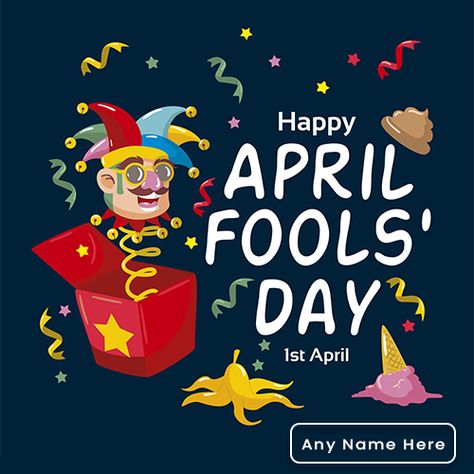 If you are looking for an online platform which can help you in celebrating April fool's day in a very special and unique way then the Funny April fool's day 2021 images with name is the best online platform for you. As here we are offering some unknown facts about the celebration of April fool's day which you can share with anyone from the Funny April fool's day 2021 images with name online. All you need to do is just to send your friends and your family members happy April fool's day images April Fools Day Image, Happy April Fools Day, Happy April, 2024 Images, Day Illustration, Unknown Facts, April Fool's Day, Fools Day, Funny Names