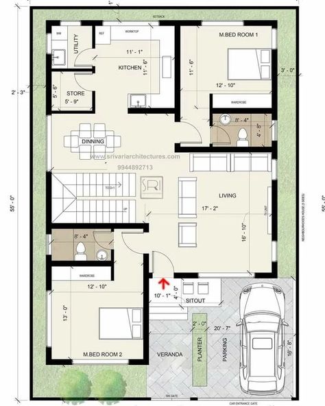 Home Decor Stairs, 30x50 House Plans, 20x30 House Plans, Budget House Plans, North Facing House, 20x40 House Plans, 30x40 House Plans, Decor Stairs, 2bhk House Plan