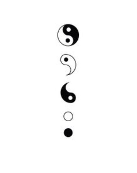 Geometric Yin Yang Tattoo, Yin Yang Tattoo Meaning, Ying Yang Tattoo, Minimalist Tattoo Ideas, Yang Tattoo, Simple Tattoos For Guys, M Tattoos, Sticker Tattoo, Yin Yang Tattoos